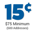 15cents-75min 12 cents mailing lists
