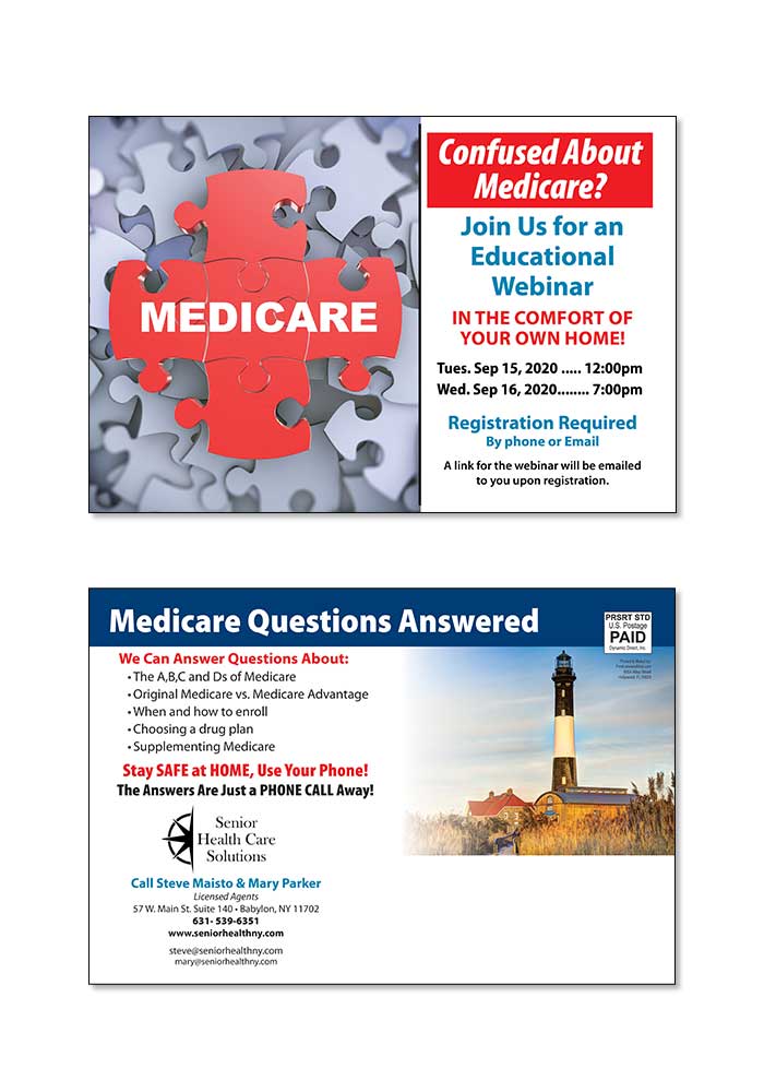 Medicare Postcard Samples | PrintLabelAndMail.com