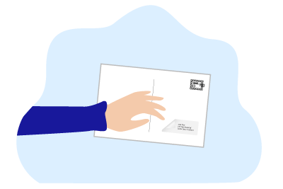 putting-label-on-postcardC